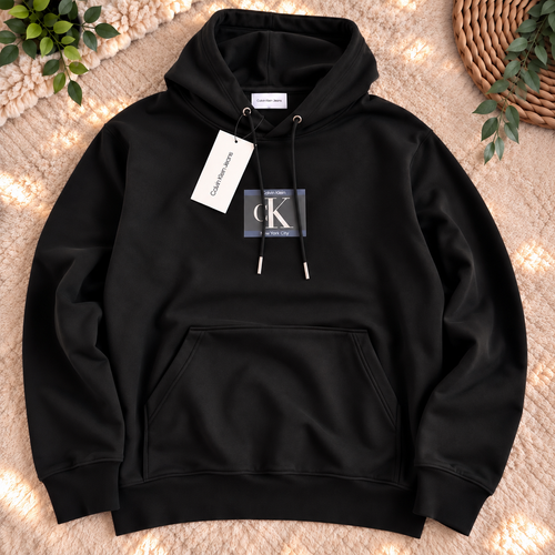 Calvin Klein Jeans Hoodie Homme Noir CK – Taille XL – Neuf avec Étiquette