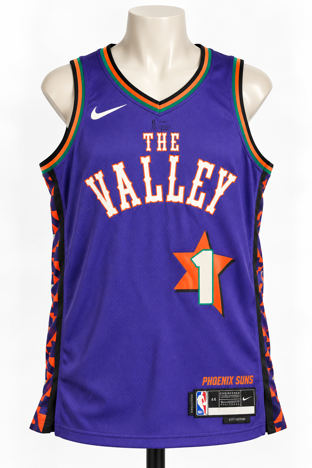 Maillot Nike NBA Devin Booker Phoenix Suns #1 The Valley City Edition – M