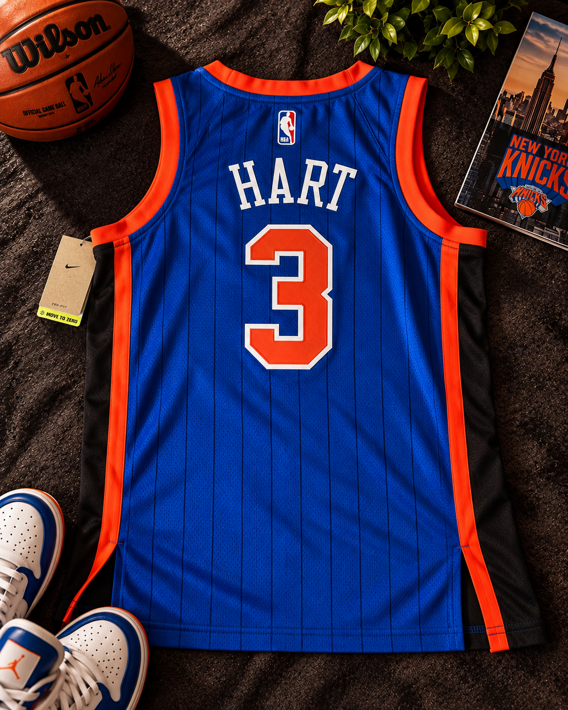 Maillot Nike NBA Josh Hart New York Knicks #3 City Edition – M