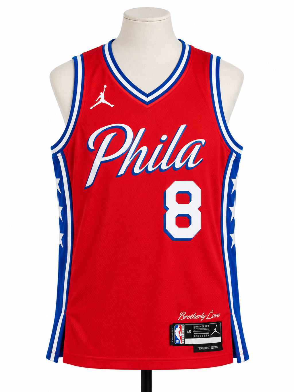 Maillot Jordan NBA Paul George Philadelphia 76ers #8 Statement Edition – L