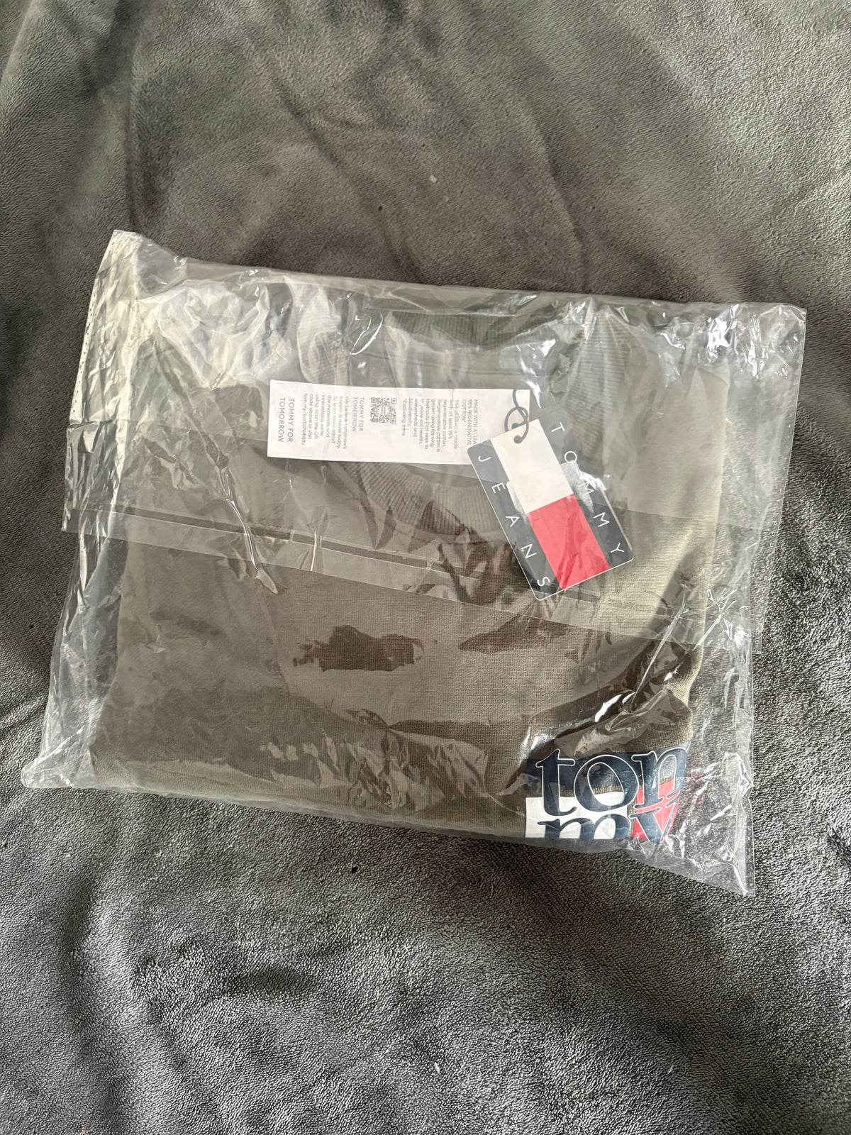 Tommy Jeans Sweat Homme Kaki – Taille M – Neuf avec Étiquette